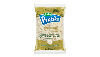 Pratiko Premium Kaplamalı Klasik Kesim Patates 9x9 (5x2500 gr)