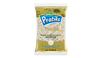 Torku Pratiko Premium Tırtıklı Klasik Kesim Patates 9x9 (5x2500 gr)
